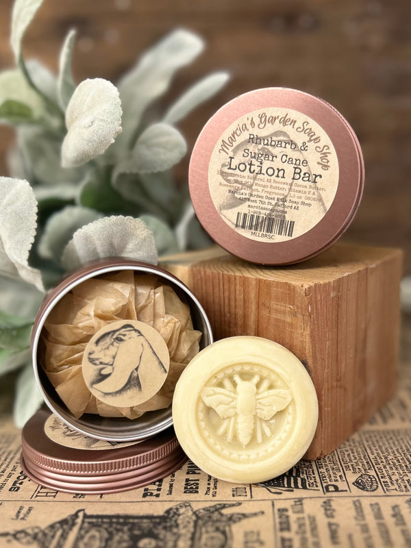 Rhubarb & Sugar Cane Lotion Bar