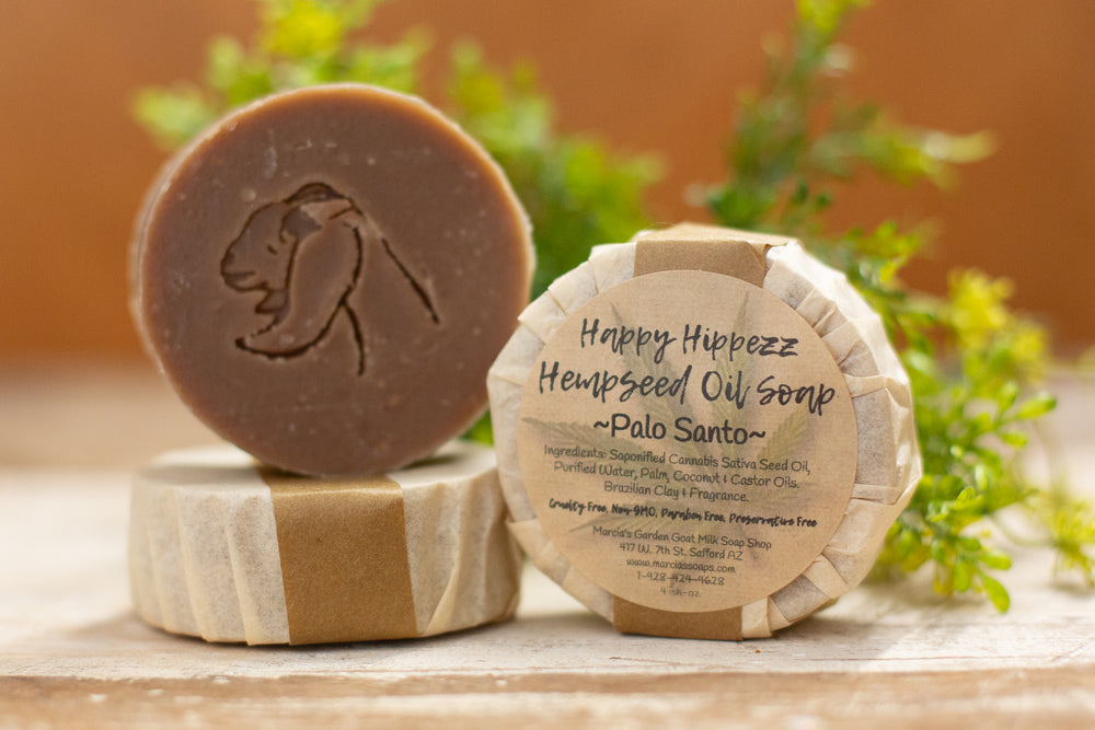 Happy Hippezz Palo Santo Goat Milk & Hempseed Oil Soap