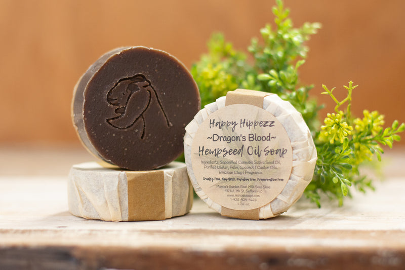 Happy Hippezz Dragon's Blood Goat Milk & Hempseed Oil Soap