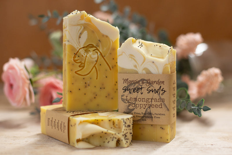 Sweet Suds Lemongrass Poppyseed Soap